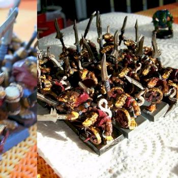 Warhammer Fantasy Skaven Regiment - Dipping by Metal Michi