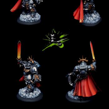 Iron Hands Gravis Armor Captain by CroWarGamePainting