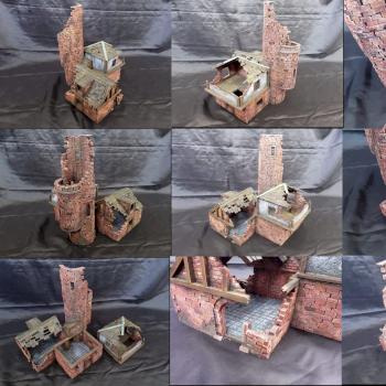 scratchbuilt tower and ruin by Kilvo666