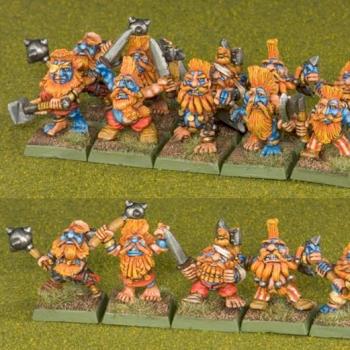 Warhammer Dwarf troll Slayers by victoria