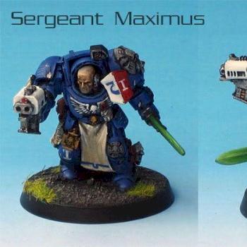 Ultramarines 1st Company - First Sergeant Maximus by Tagsta