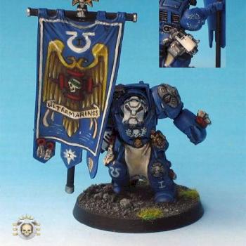 Ultramarines 1st Company Terminator Standard Bearer by Tagsta