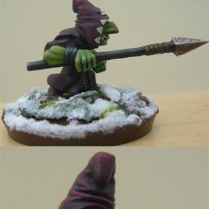 My first Mini,  Night Goblin by chrismisterx