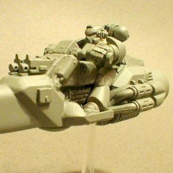 Space Marine Bike converted to Jetbike, pic 1 of 2 by moonwhim