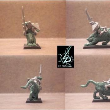 Skaven Rat Rider (sculpt) by Spaar