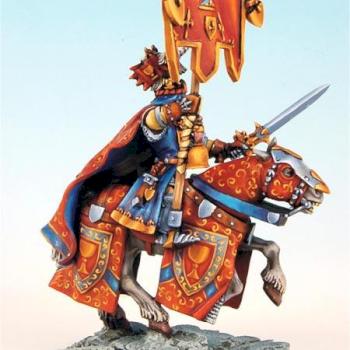 Warhammer Fantasy Bretonnian Standard Bearer by Scibor