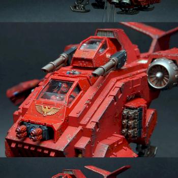 Blood Angels Stormraven Gunship by gimiak