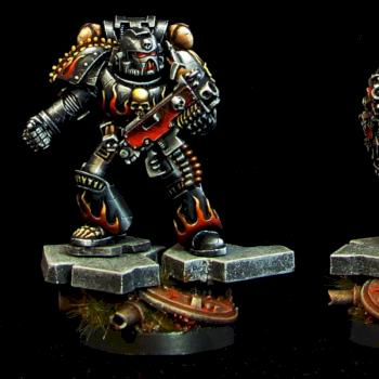 Damned Legionaire with Bolter and Grenade by Sevalsky