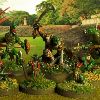 Reaper Bones Lizardmen by Hezzie