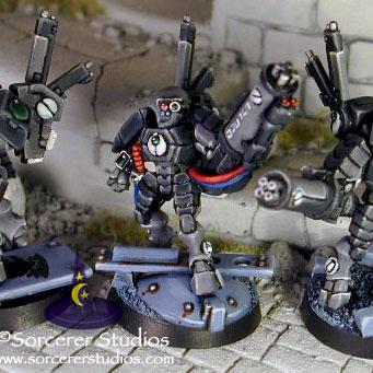 Tau Stealthsuit team in urban colours by Kelly Kim