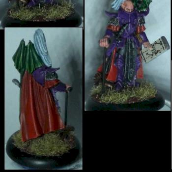 Dark Elf coach for Blood Bowl by Poulpy