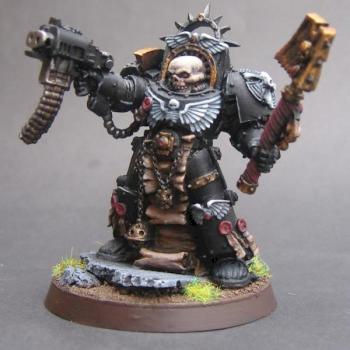 Space Marines Terminator Chaplain by kabaddon