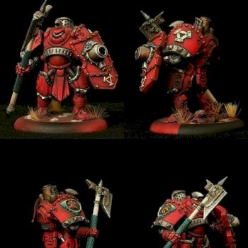 Man-O-War Drakhun - Khador Dragoon; dismounted version by yaro