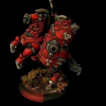 Man-O-War Drakhun - Khador Dragoon Mounted by yaro