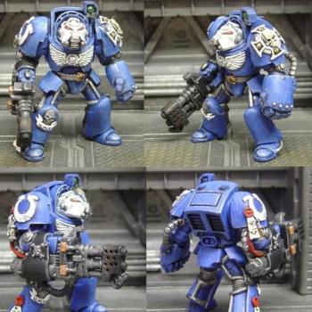 ultramarine terminator flame thrower by buffnerd