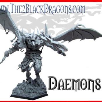 Blutdämon Daemons Dämonen Khorne chaos Bloodthirster by The 2 Black Dragons