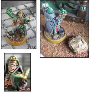 Imperial guard Commissar Of The 144th Cadian's by Cornerpedler