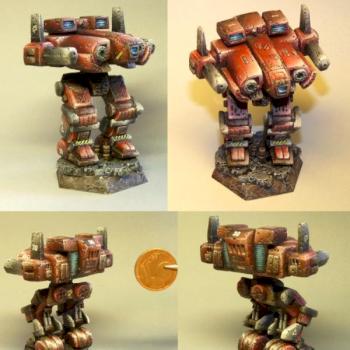 sculpted and painted Battletech Fafnir by shadow cb