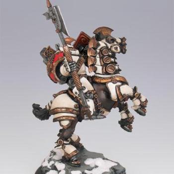 Warmachine Project Rainy Day Khador Drakhun (mounted) by spooktalker