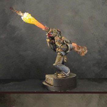 Space Marine with missle launcher by Shawn R. L.