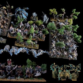 Beastmen army by flames