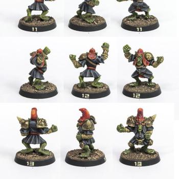 Blood bowl Chaos Dwarf Hobgoblins by Jude