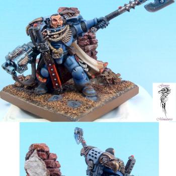 Space Marine Captain by gonzo miniatures