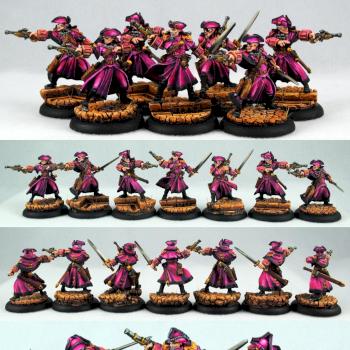 Amethyst Rose Gun Mages by Pszito