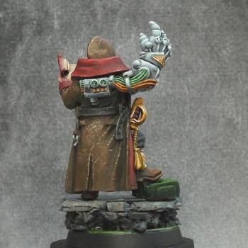 Imperial Guard Commissar with power fist by czys