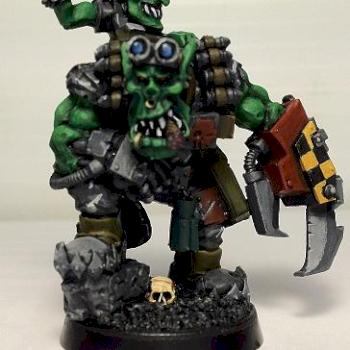 Ork Kommando Nob by Crazychester