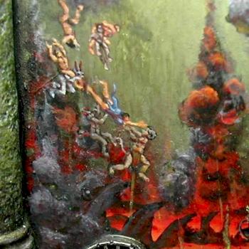 Details of the freehand in my diorama by bragon