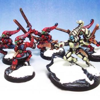 Eldar Striking Scorpions and Exarch by uglyamericanV1.5