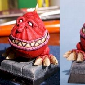 Entirely hand sculpted squig by Coba