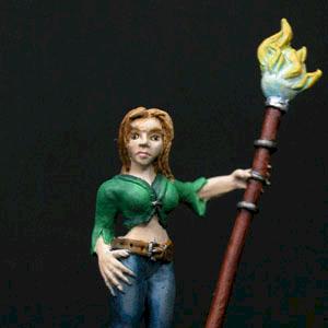 Esther the fire sorceress from Magpie Minis by DM of Doom