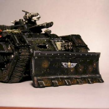 Imperial guard Chimera troop transport. by matthew5276