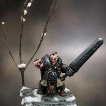 Kristian Male Dwarf w/ Great Sword by Machines Are Us