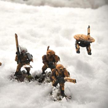 Tau Fire Warriors in hostile enviroment by Adios206