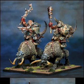 Ogre Kingdoms Mournfang Cavalry by lono