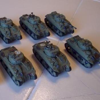 British Sherman Platoon by cygnus46