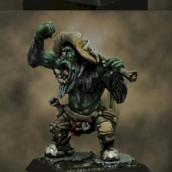 Jebzakkah B'Ork, Bayourk Chieftain (Warploque Miniatures) by Corvus