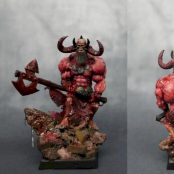 Chaos Marauder Champion conversion by Beefjerky