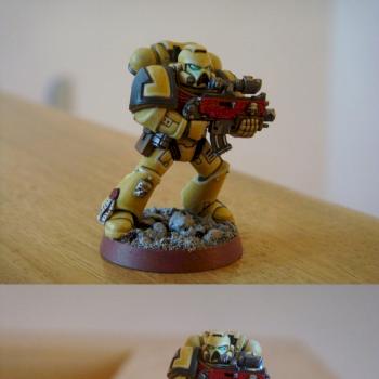 Imperial Fists space marine by irimi