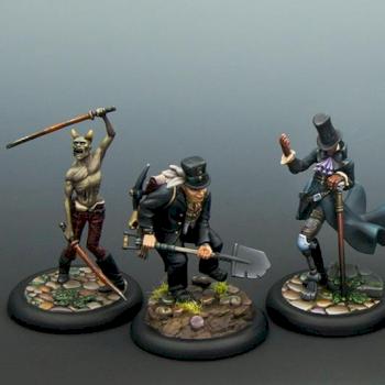 Malifaux: Open Graves (Nicodem, Mortimer, Punk Zombie, Vulture) by Malekyth