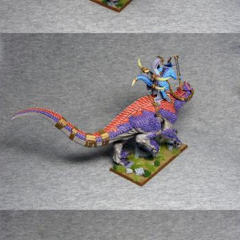 Lizardmen Saurus Oldblood on Carnosaur by pesa