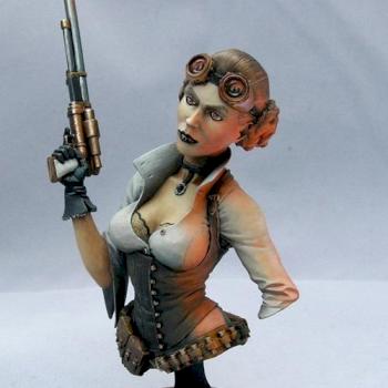 Steampunk Leia by althai