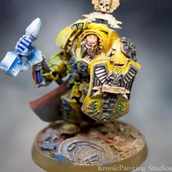 Warhammer 40k Imperial Fist Captain Lysander by Kronicpainting