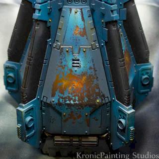 Warhammer 40k space wolves drop pod by Kronicpainting