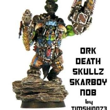 Ork Death Skullz Skarboy Nob by timshinn73