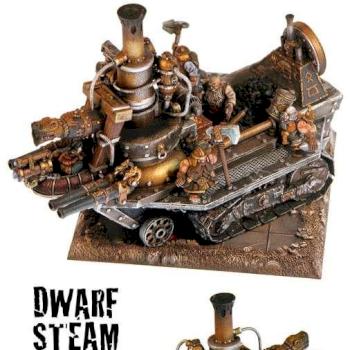 2006 Golden Demon Open Comp Runner Up Dwarf Steam Tank by timshinn73