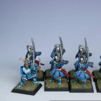 Painted Crane Swordsmen 1 Clanwar L5R by Audiovore